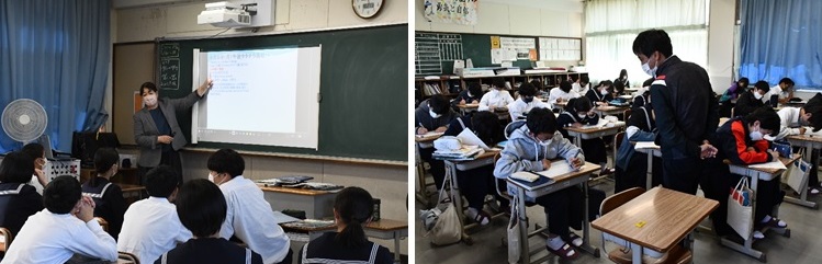 【高校・中学校】高校職員による中学校１・２年生向け「学びの部屋」